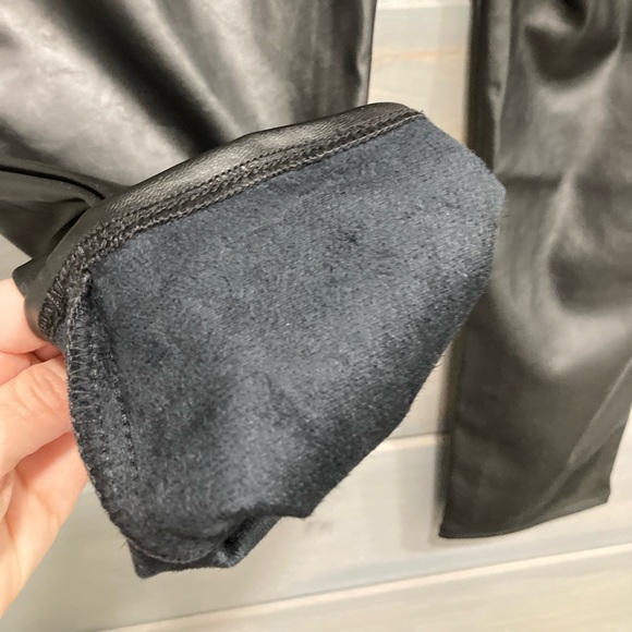 High Rise OG Straight Leg Faux Leather Women’s Pants - Picture 2 of 8